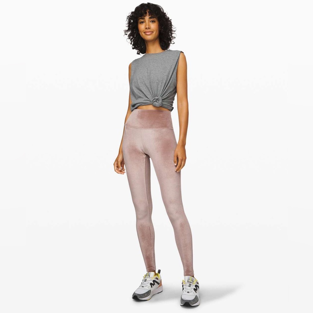 EUC Lululemon Wunder Lounge High-Rise Tight 28" *Velvet